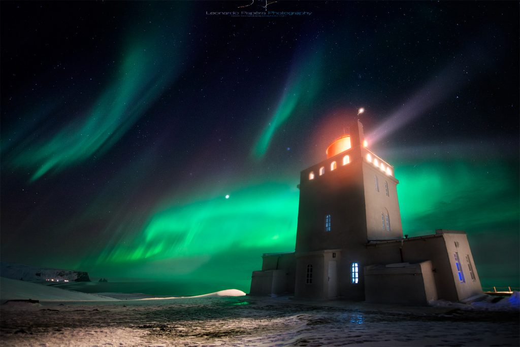 Aurora Boreale su Vik, in Islanda